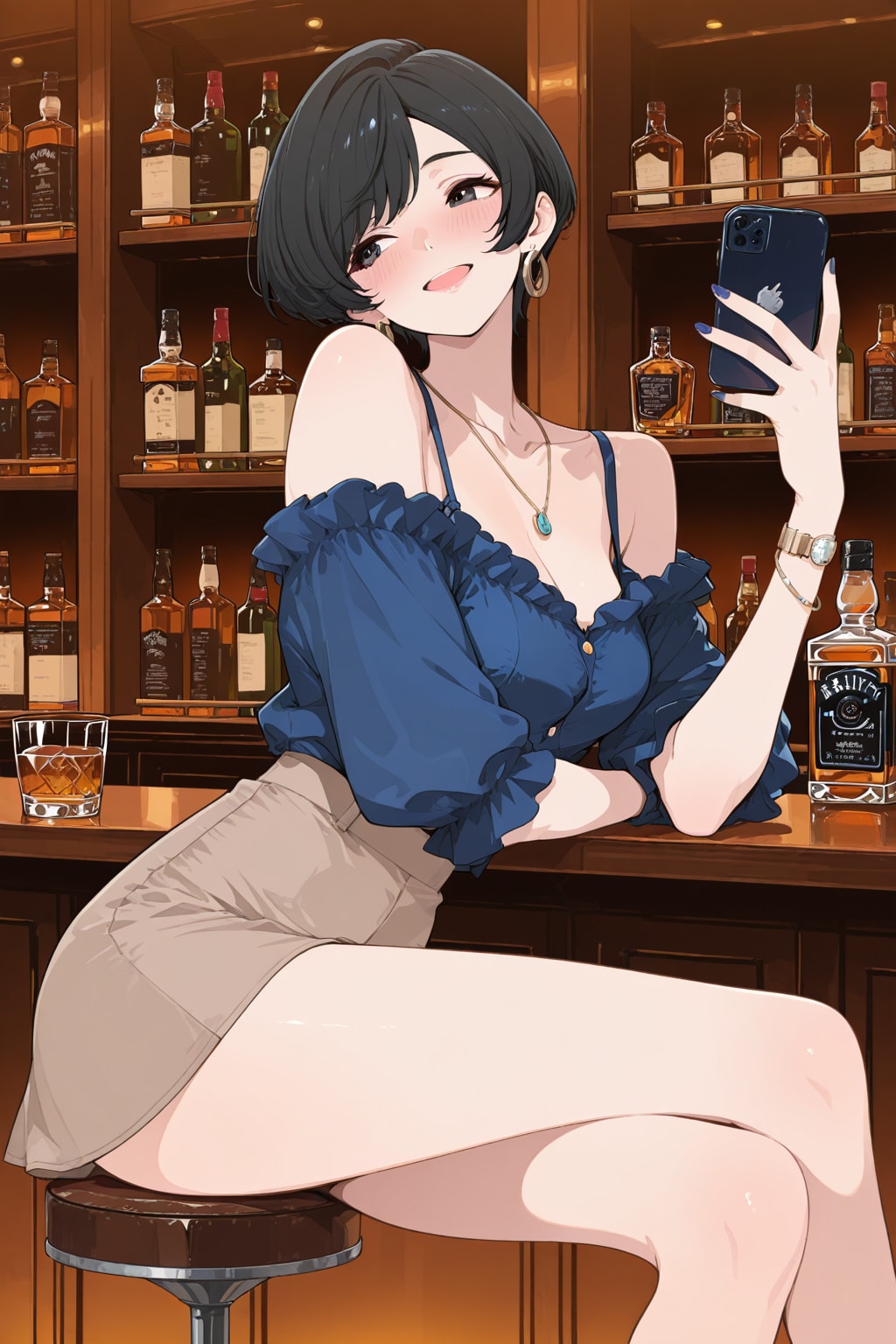 woman at bar 30