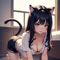 四つん這いの猫娘 7枚目