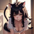 四つん這いの猫娘 2枚目