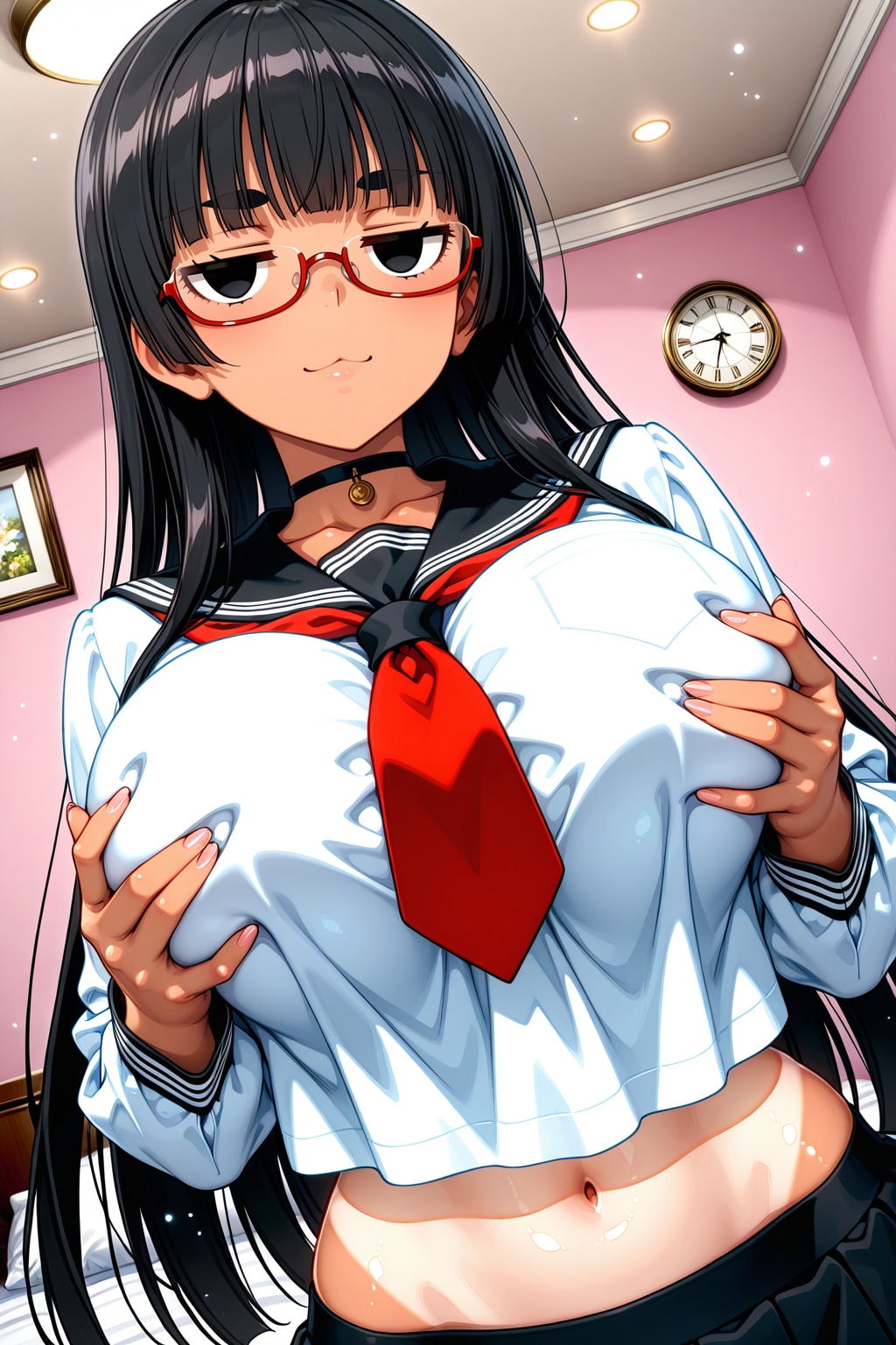 ジト目