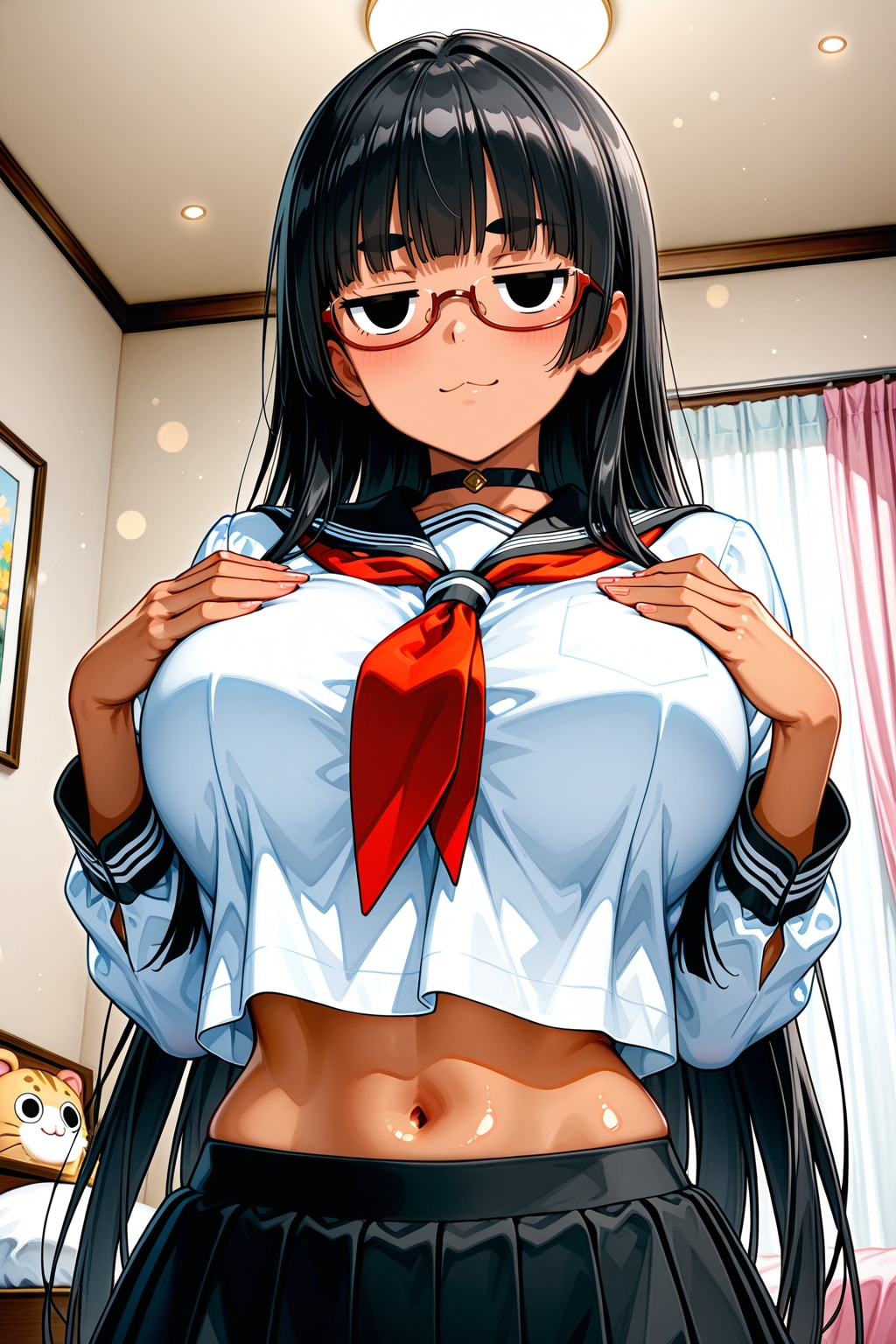 ジト目