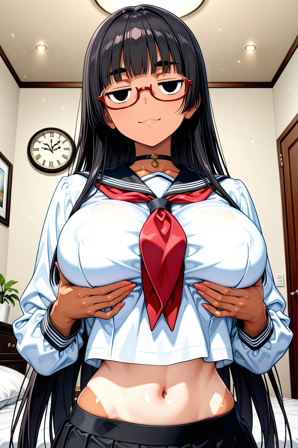 ジト目