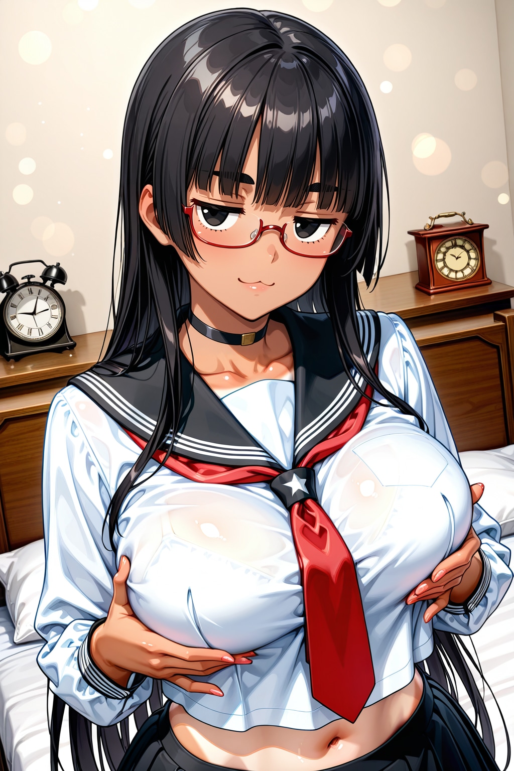 ジト目