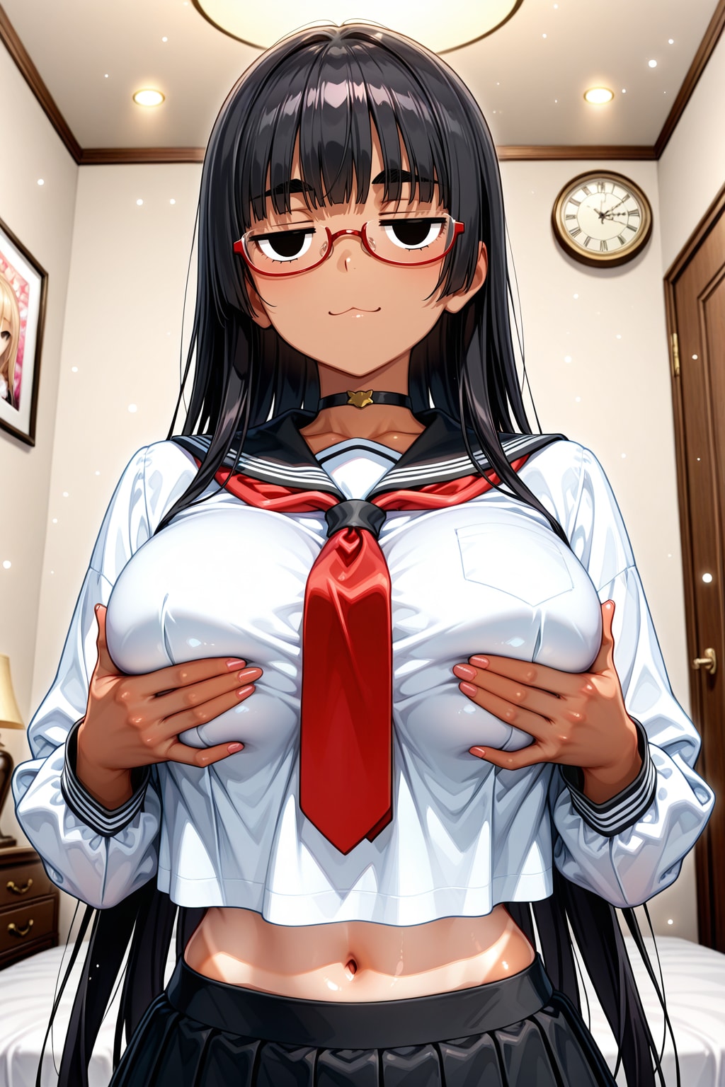 ジト目