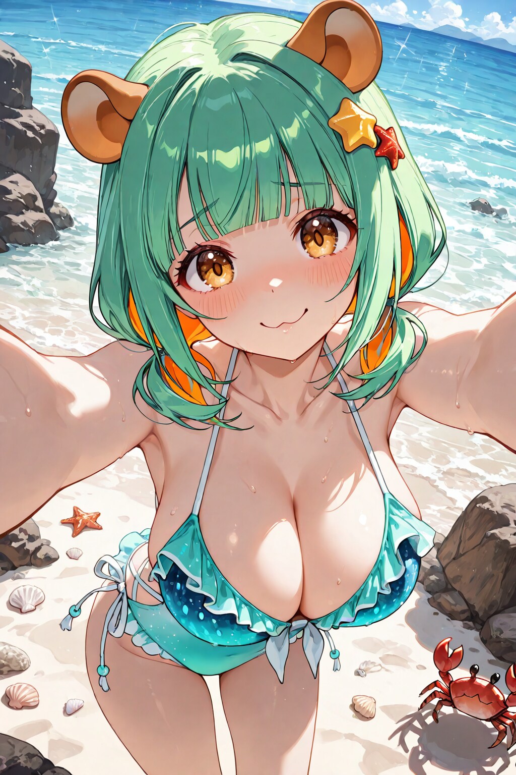 NG出された水着ヒスイちゃん