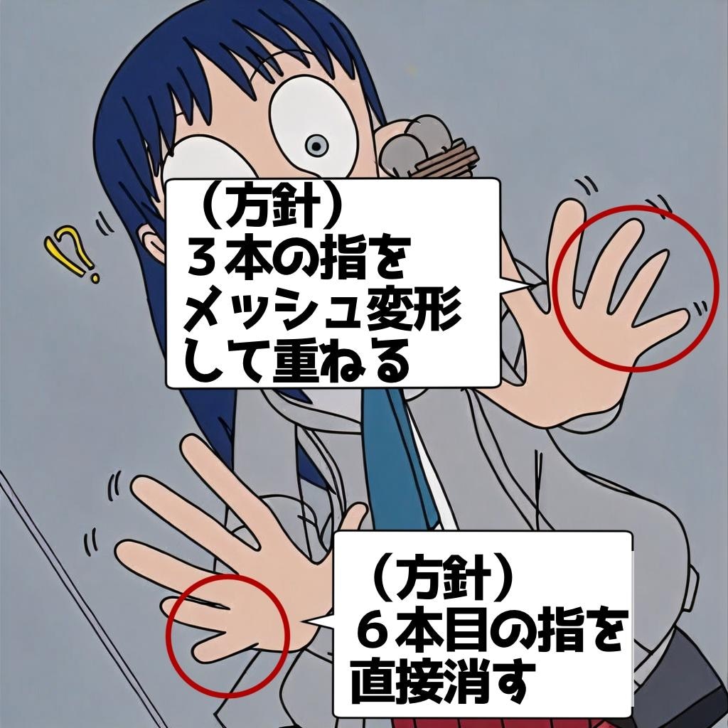 ibisPaint講座（６本指のなおし方）