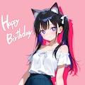 絵になるにゃんこ🐈と誕生日 2枚目
