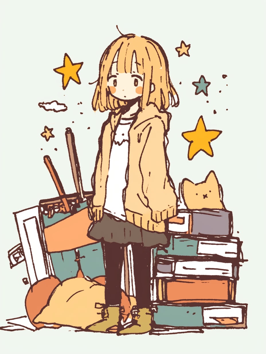 片付けできぬ | の人気AIイラスト・グラビア