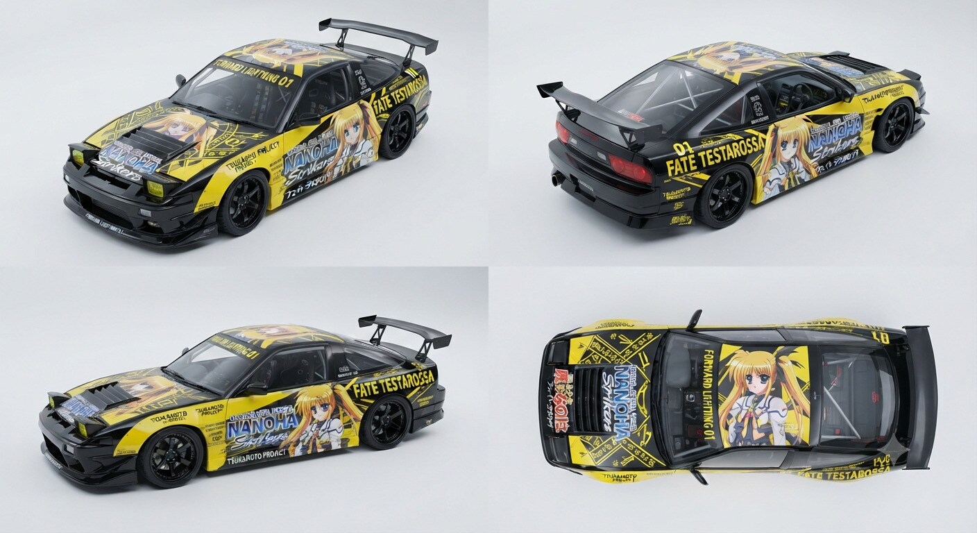 フェイトテスタロッサ痛車180SX | の人気AIイラスト・グラビア