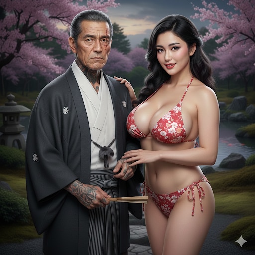 ヤクザの組長と爆乳の愛人