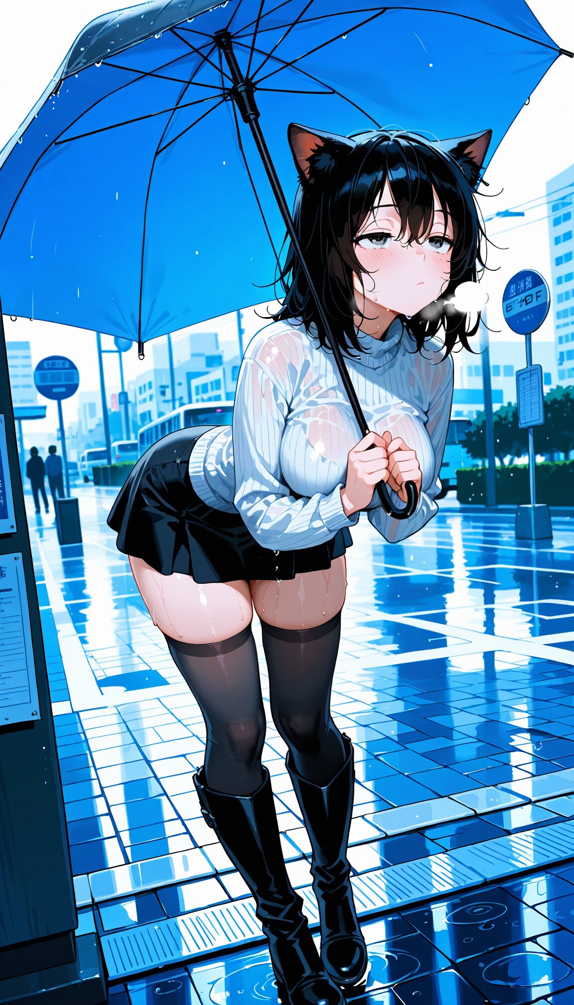 帰り、雨だった