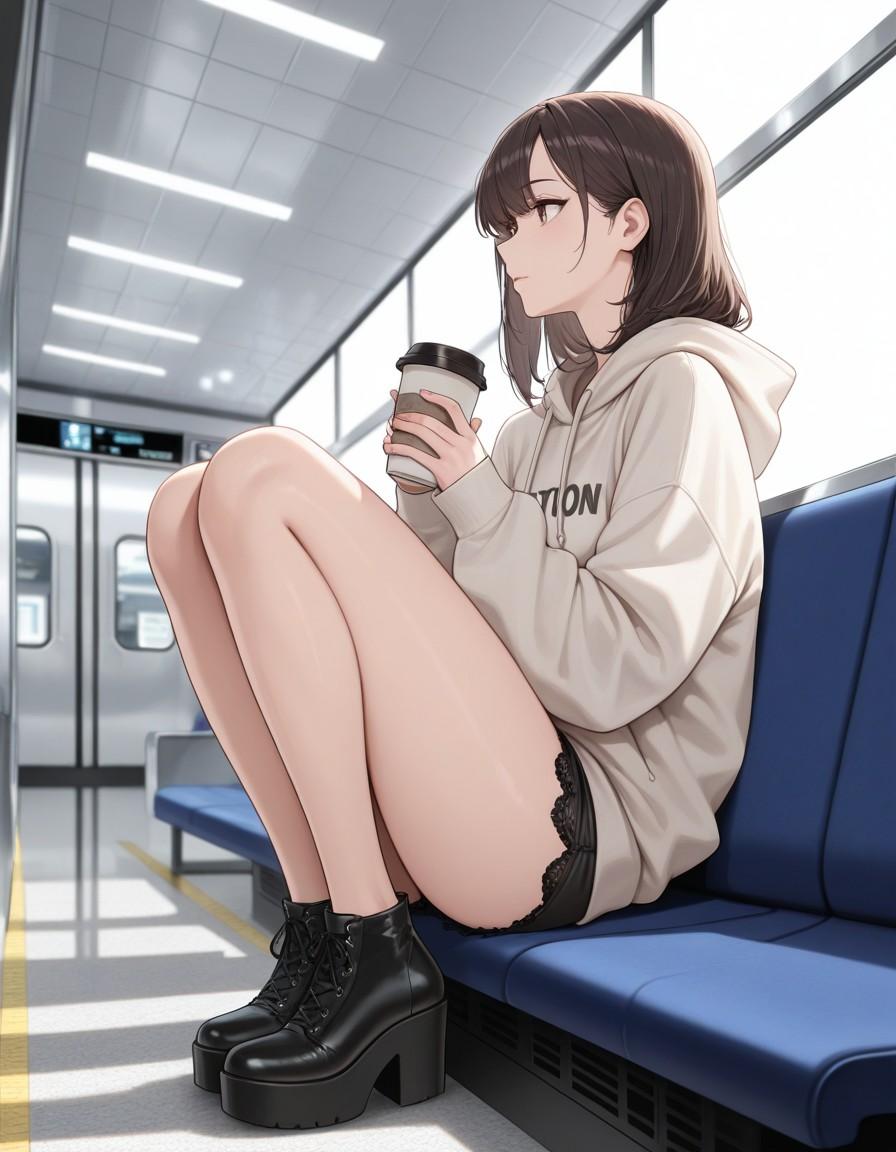 待合室 | の人気AIイラスト・グラビア