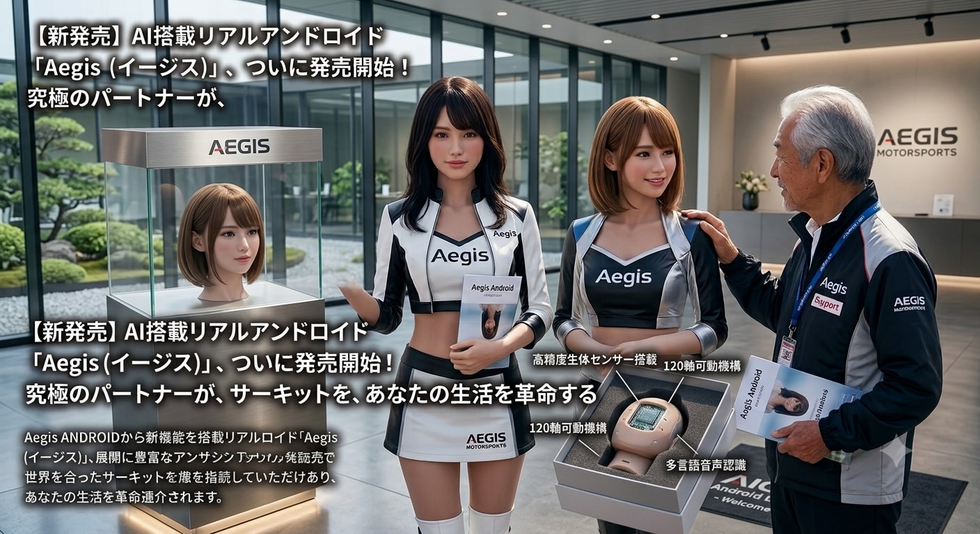 【新発売】AI搭載リアルアンドロイド「Aegis（イージス）」、ついに発売開始！
