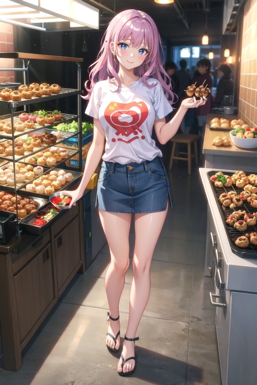たこ焼き屋も経営しています | の人気AIイラスト・グラビア