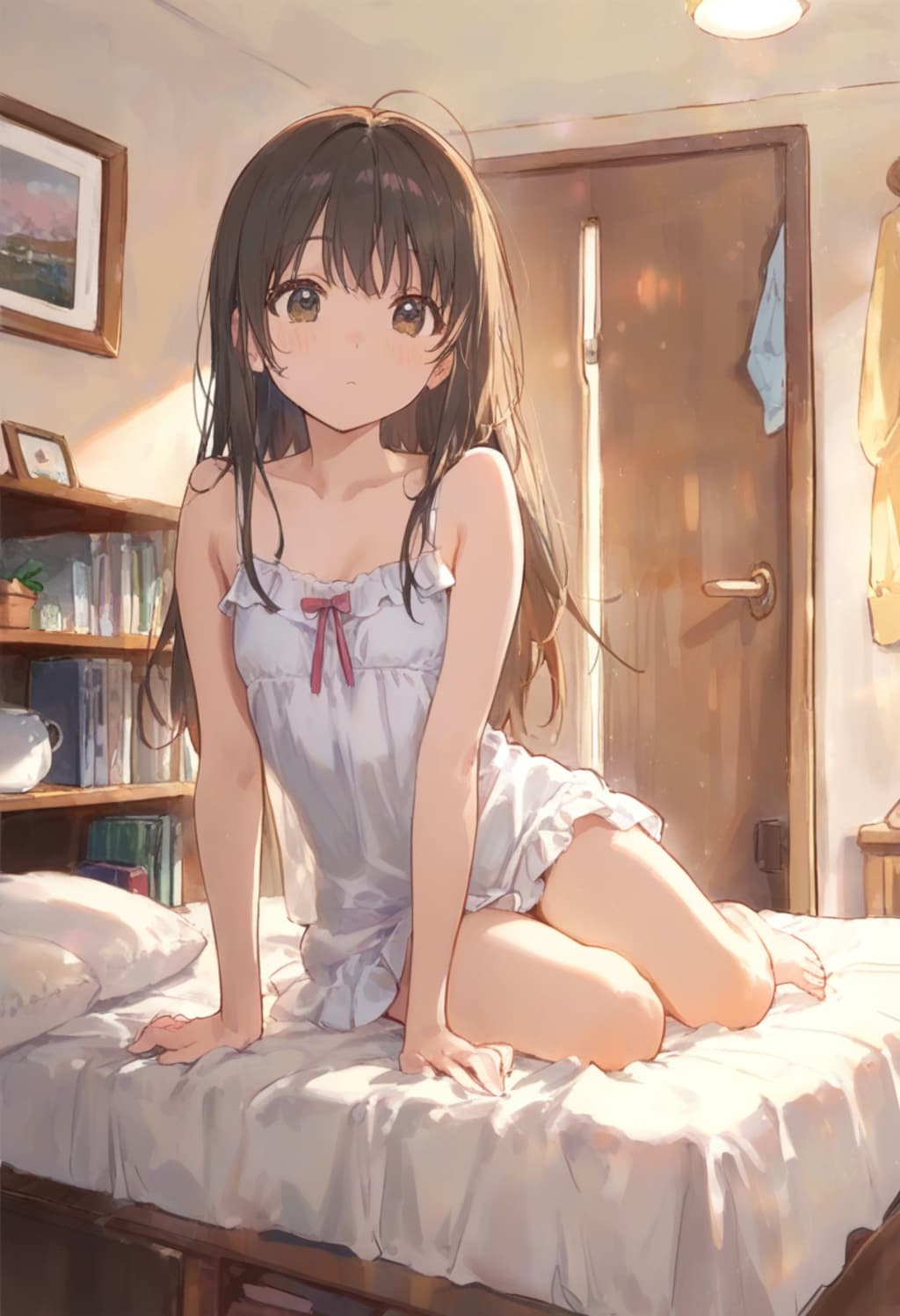 少女の部屋(水彩タッチ)(84)
