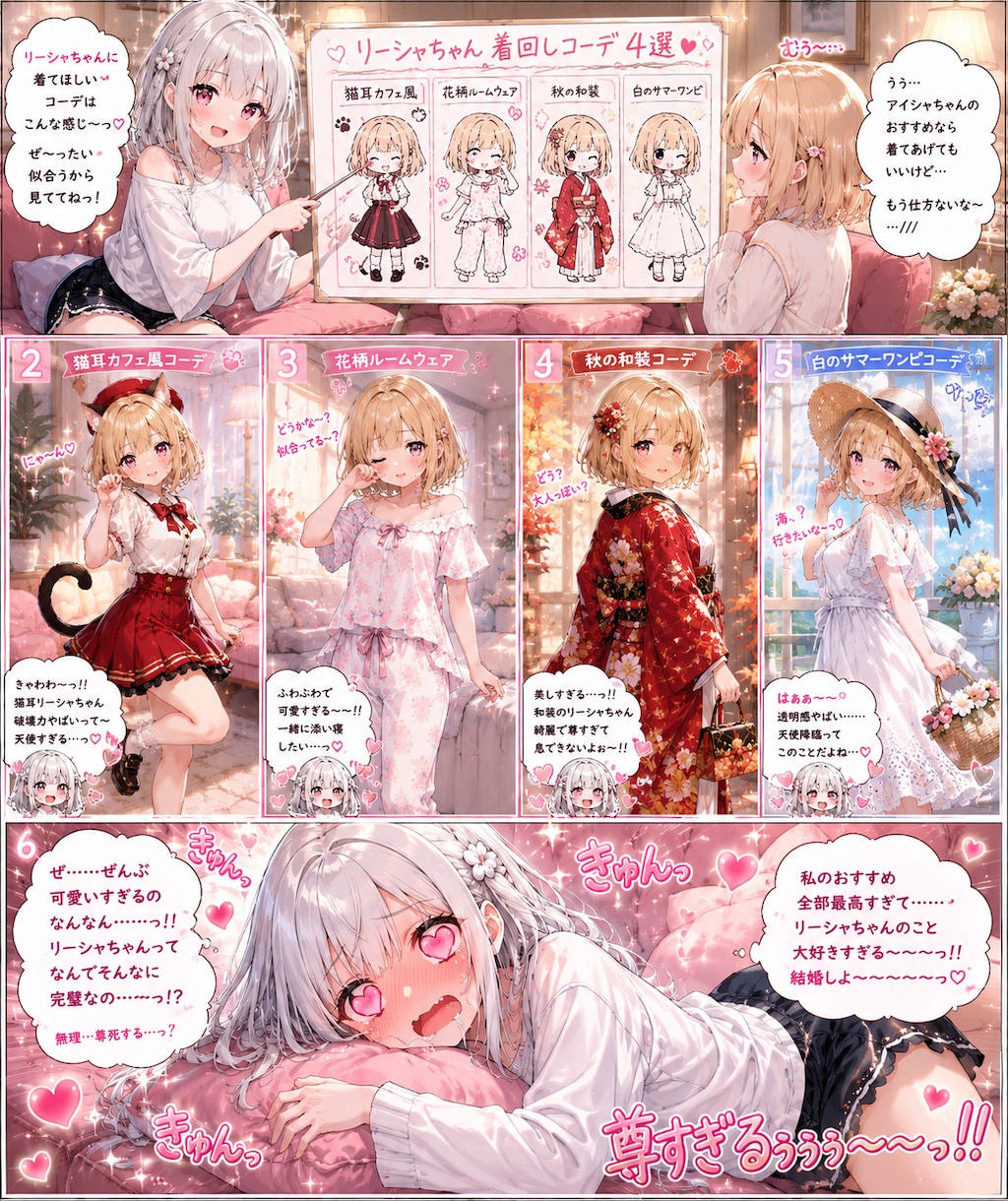 日常回｜お家でファッションショー