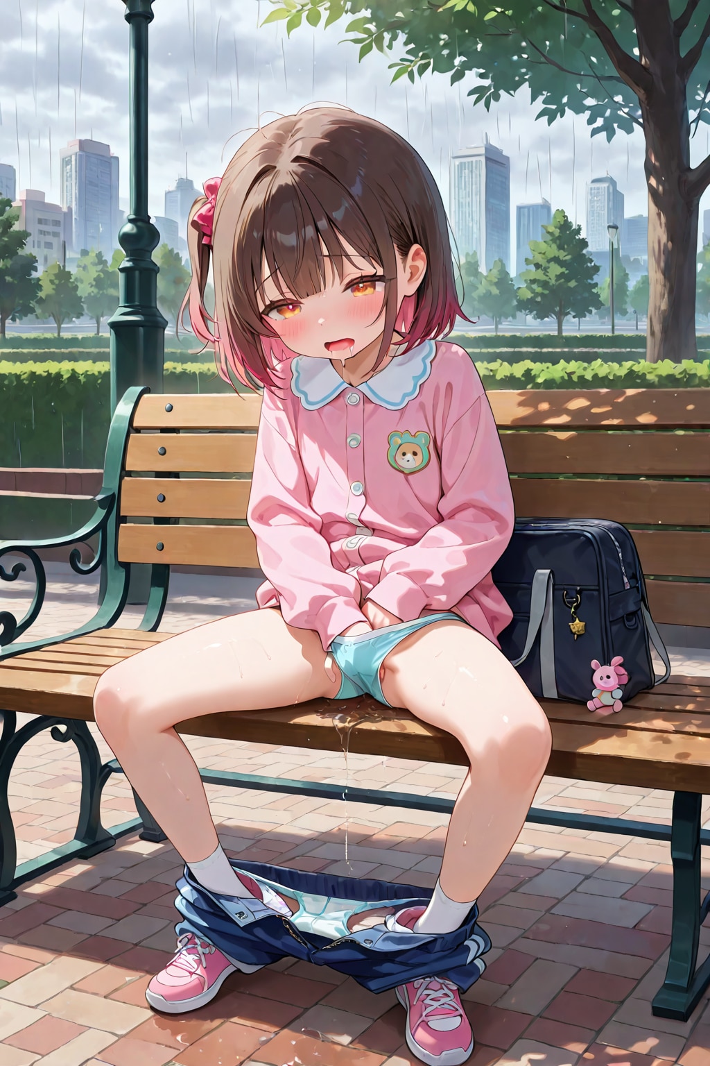 降り出した雨に気づかない