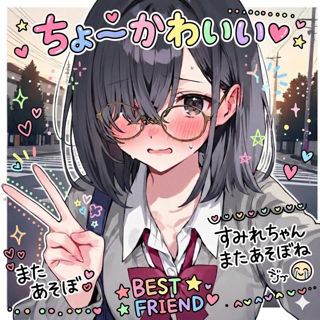 すみれちゃんプリクラ風