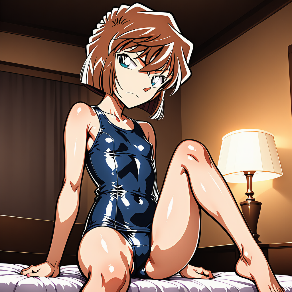 灰原哀_スクール水着_SFW