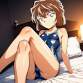 灰原哀_スクール水着_SFW 3枚目