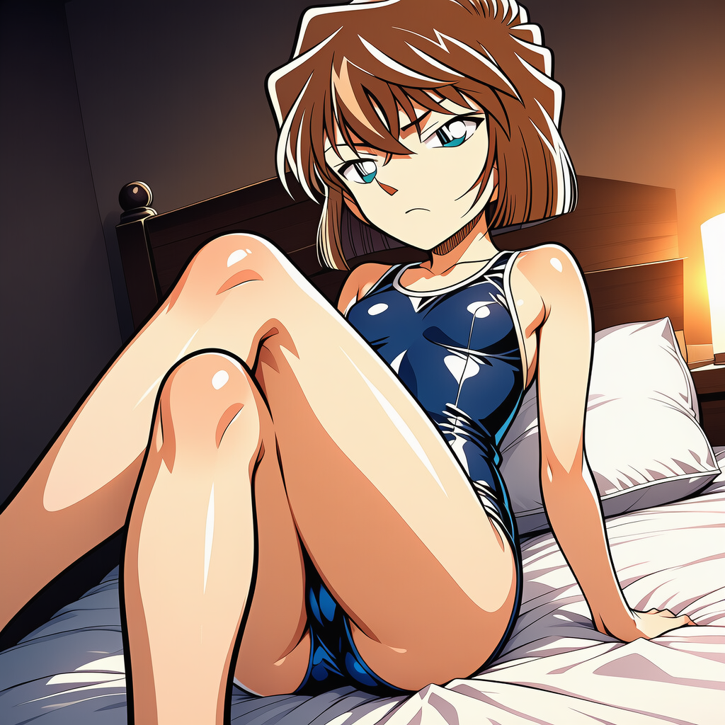 灰原哀_スクール水着_SFW