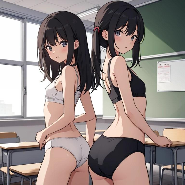 白対黒（スポブラ）