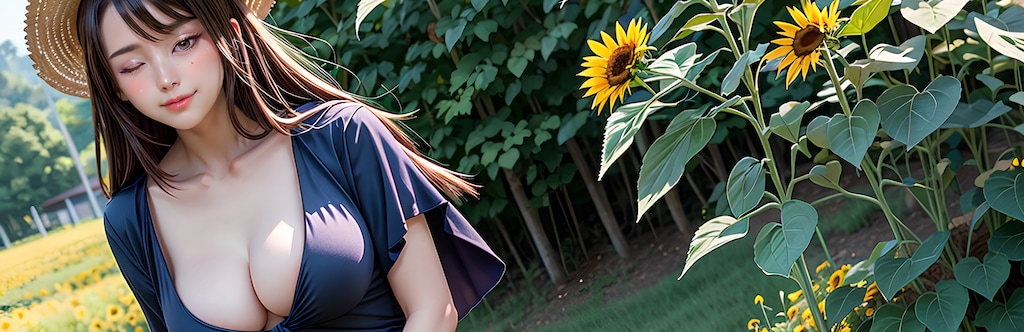 💕🌻ノーパンノーブラ散歩🌻💕