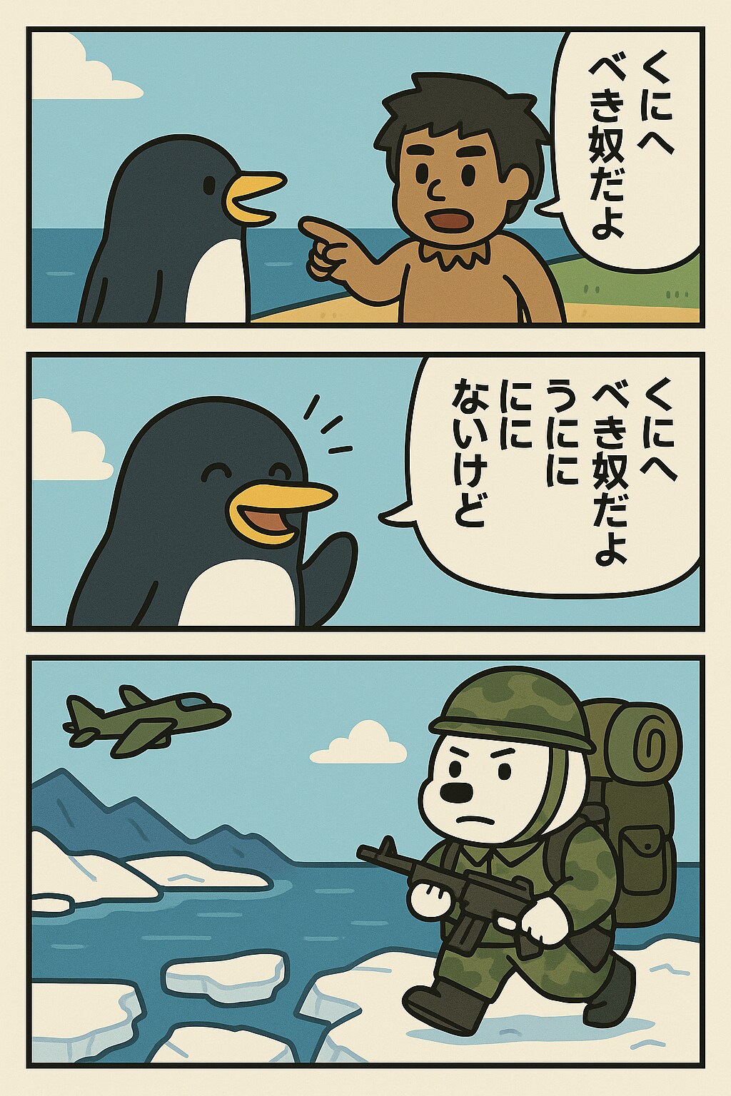 南極VS北極 くにへかえるべきはどちらか