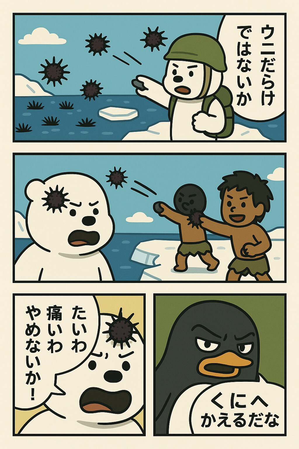 南極VS北極 くにへかえるべきはどちらか