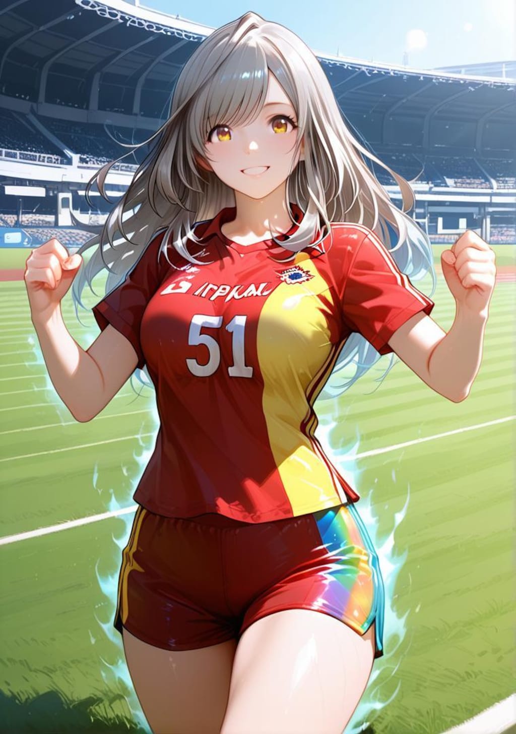 朝比奈月愛（AsahinaKagura）陸上ユニフォーム ワイルドカード