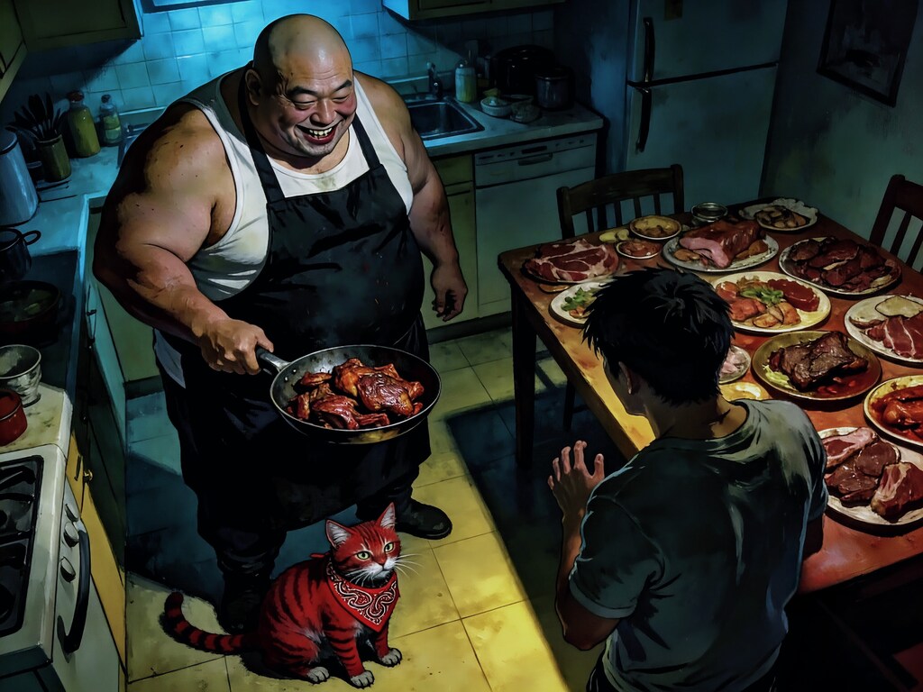 実家に帰ったら知らないおっさんが台所で勝手に料理を作ってるんだが…。