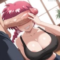 目隠し竿の女らんま 2枚目