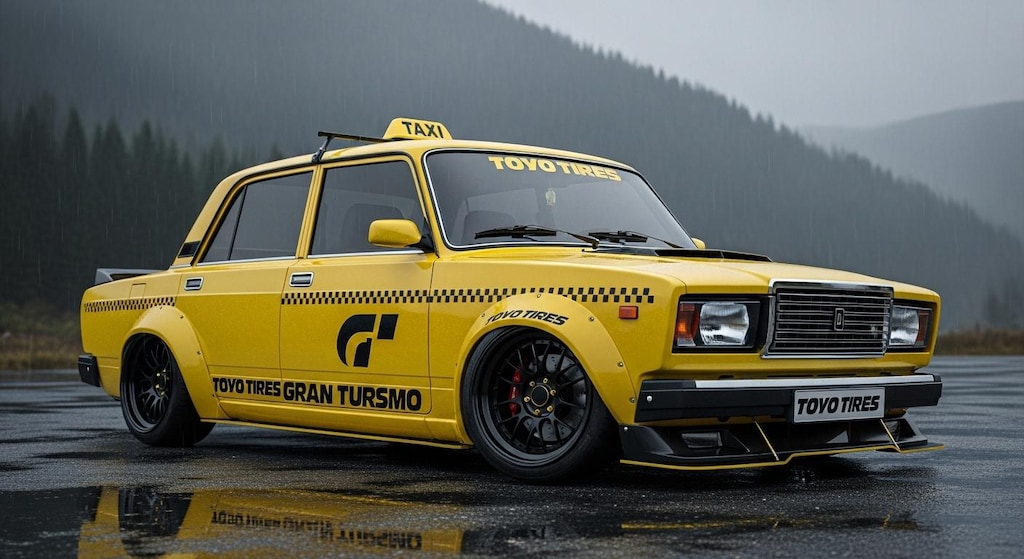 ラーダイエロータクシーのドリ車