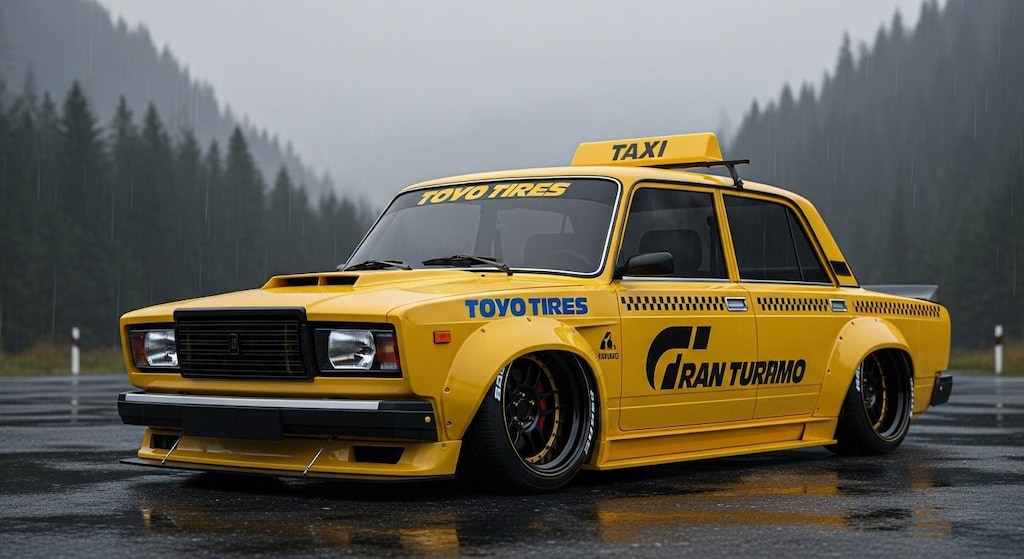 ラーダイエロータクシーのドリ車