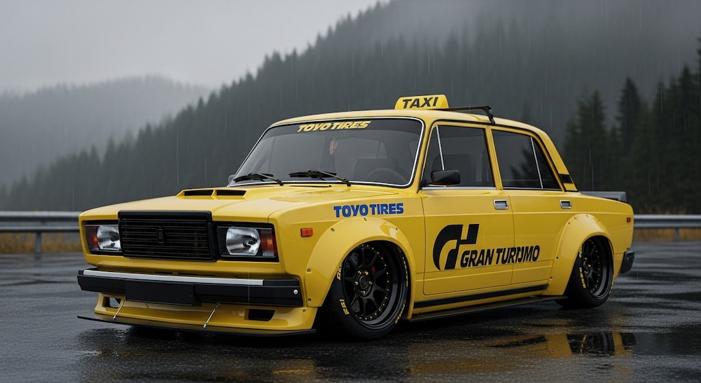 ラーダイエロータクシーのドリ車