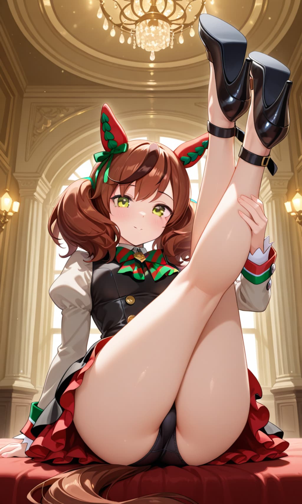 すらっとした足を見せてくれるネイチャさん