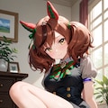 すらっとした足を見せてくれるネイチャさん 2枚目