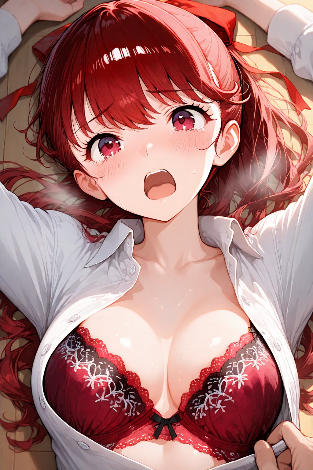 ブラウスご開帳
