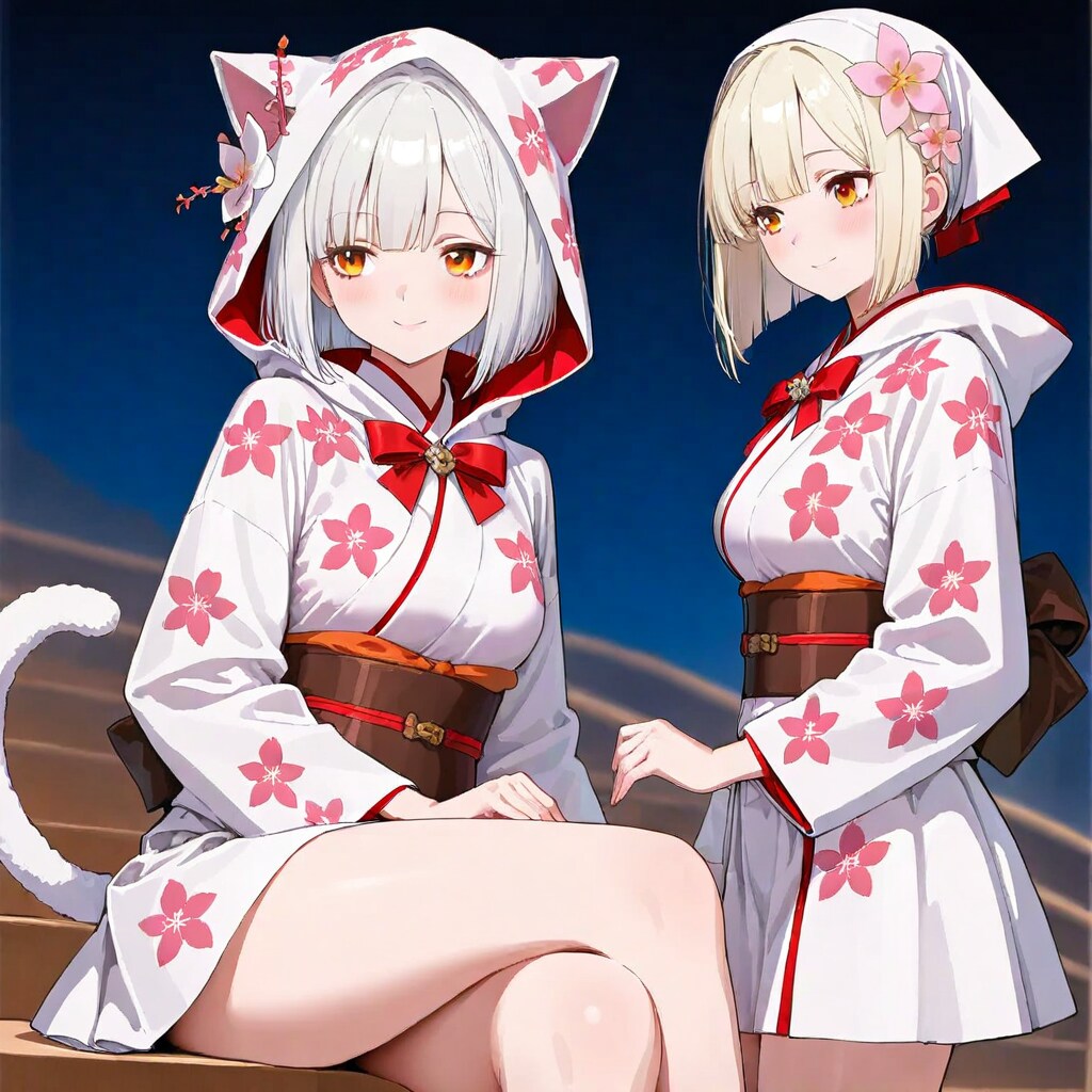 エキストラさんと着物のモデル