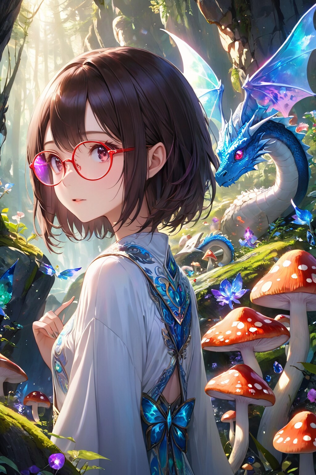 眼鏡女子 楓の異世界の森