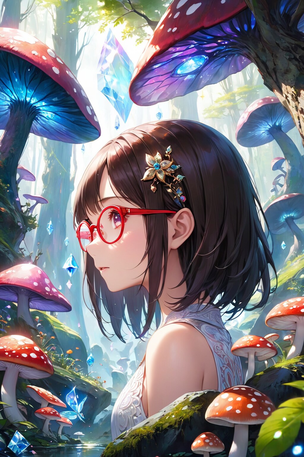 眼鏡女子 楓の異世界の森