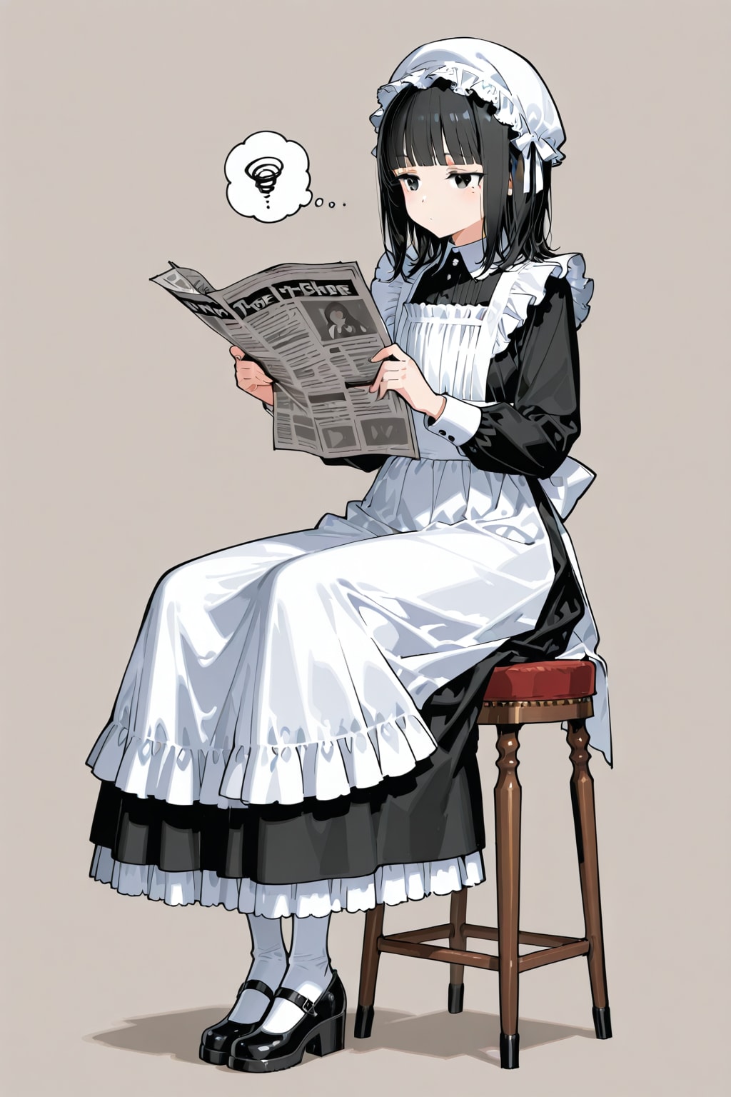 メイドさん１２３（ちせ） | の人気AIイラスト・グラビア