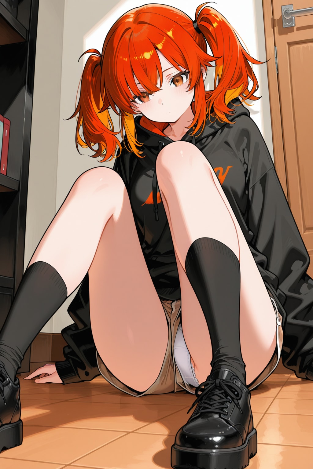 赤色のツインテールの女の子