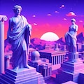 vaporwaveなギリシア旅行 2枚目