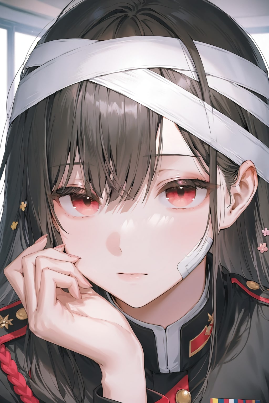 包帯軍服系の女の子
