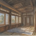 プロンプトテスト：indoors, grasses, 3枚目