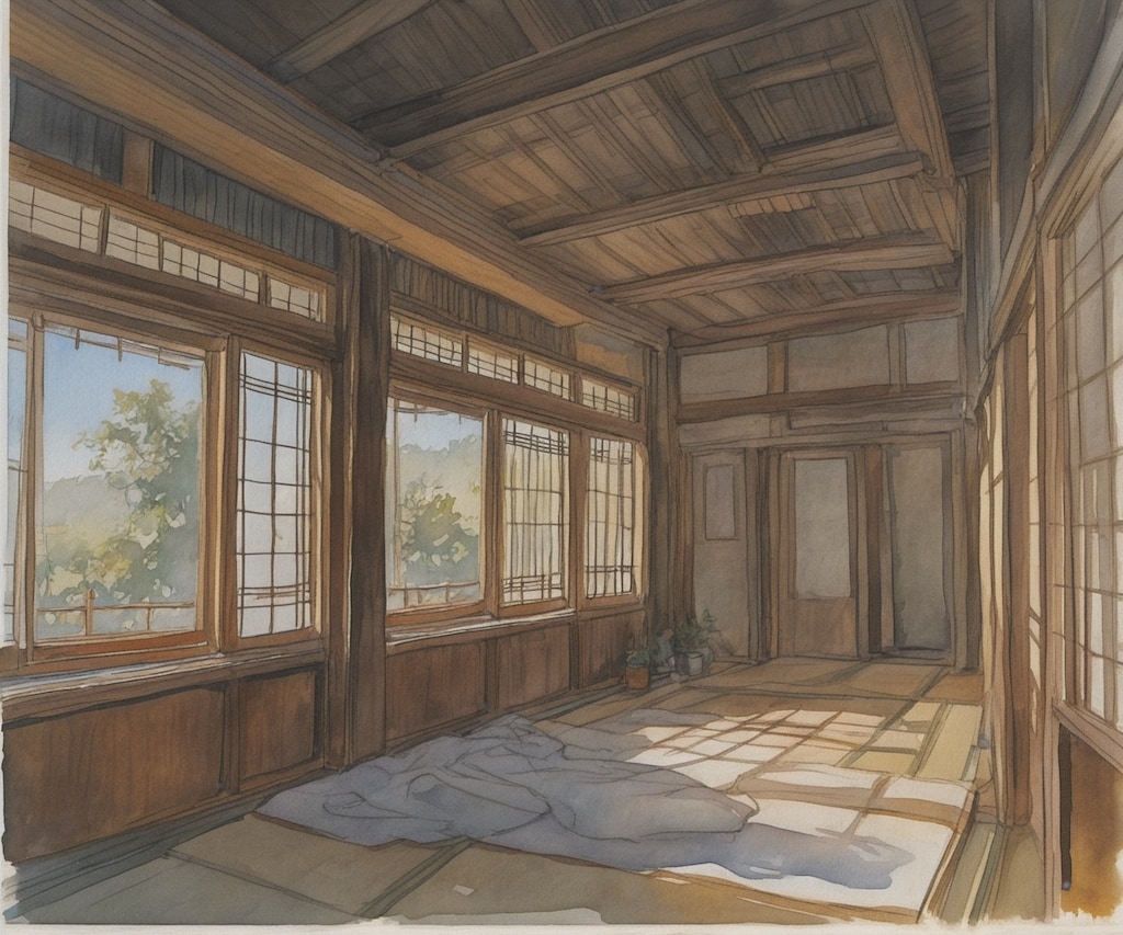 プロンプトテスト：indoors, grasses,