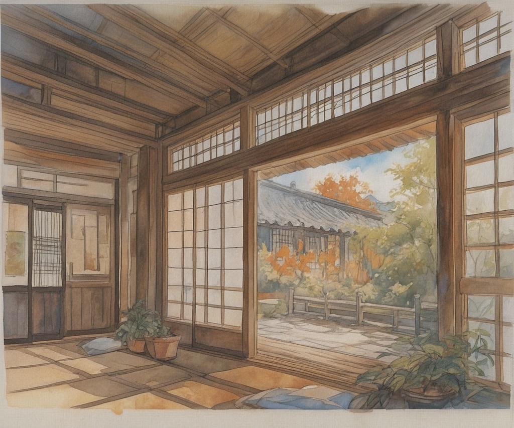 プロンプトテスト：indoors, grasses,