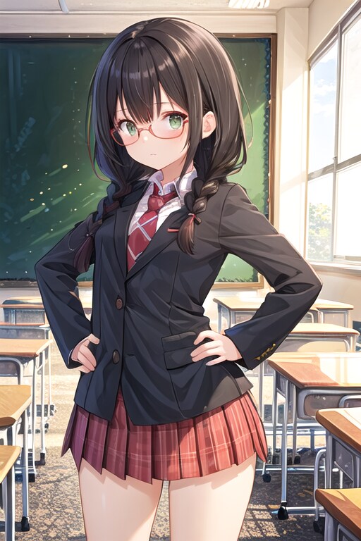 委員長っぽい女の子 | の人気AIイラスト・グラビア