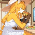 キツネさんハンバーガー中 3枚目